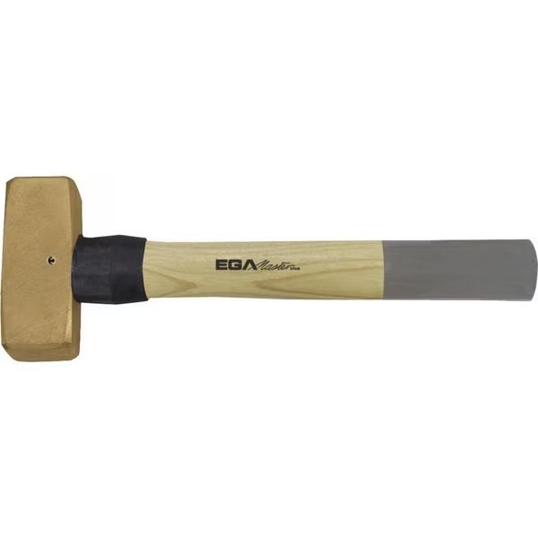 SLEDGE HAMMER GERMAN TYPE 2000 GR. HICKORY HANDLE NON SPARKING Cu-Be., Ega Master, Mfr#: 35901